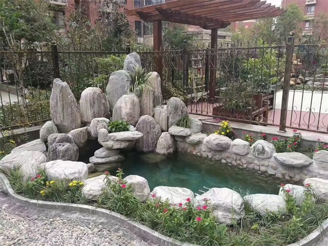 东阳家庭庭院水景设计